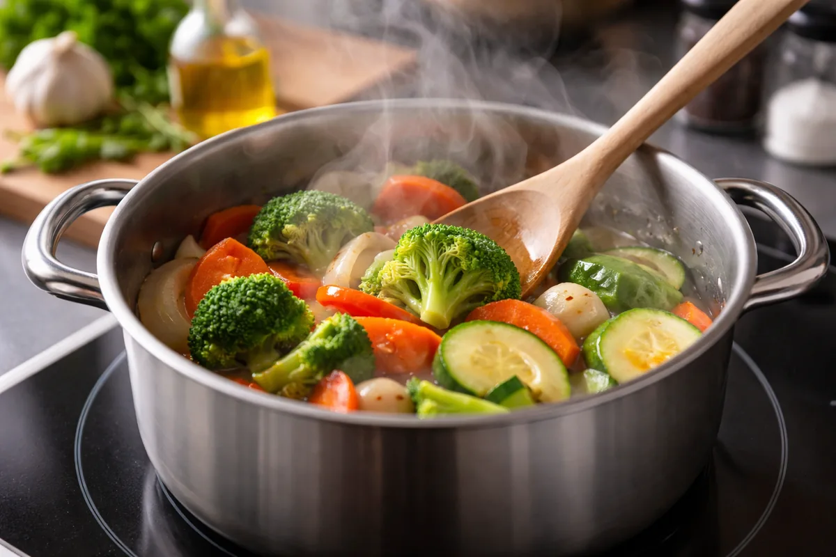 Comment réussir à cuire des légumes à l'étouffée sans les brûler