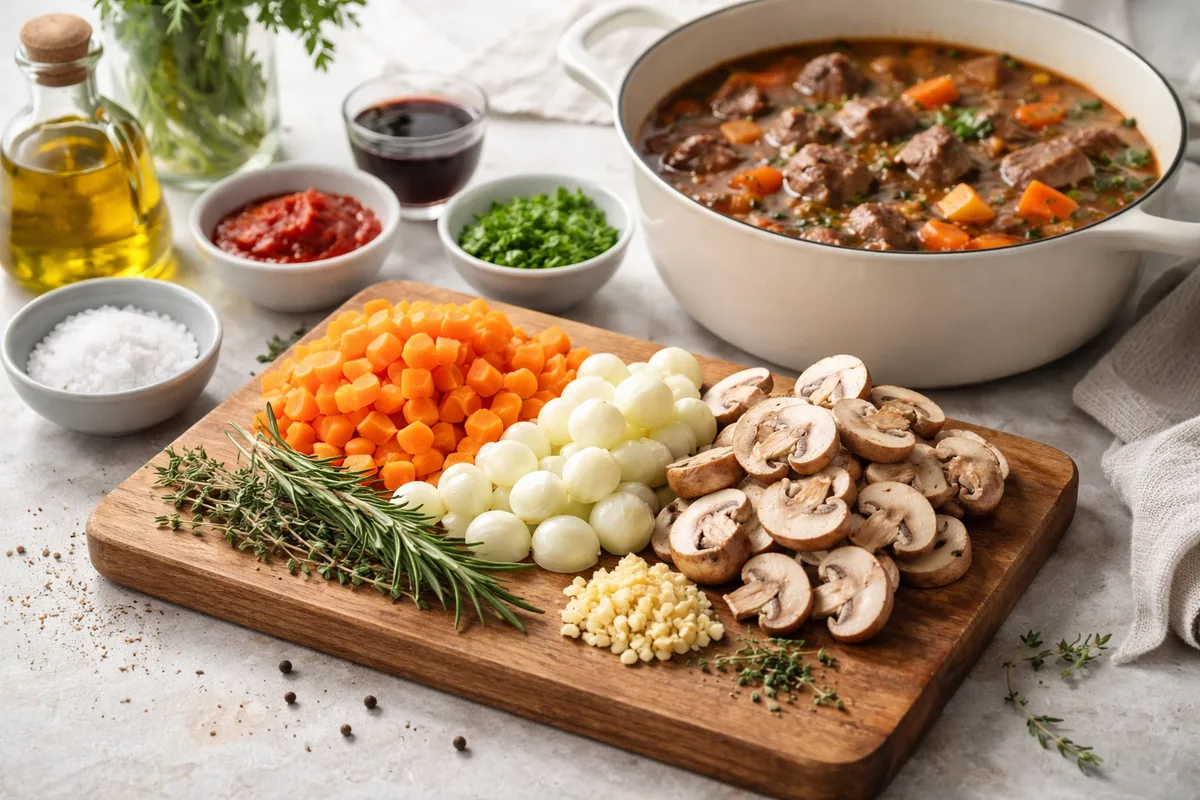 Comment préparer une garniture savoureuse pour un plat mijoté